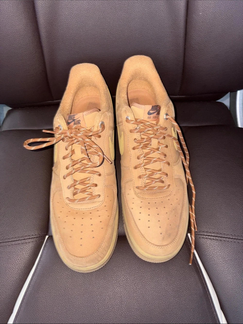 Nike Men's Low-Top Suede Sneakers in Tan